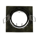 GU10 recessed frame/fixture, square, adjustable light direction, 80X80x25mm, recessed. Ø74mm, brass, V-TAC