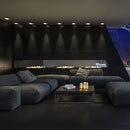 GU10 recessed frame/fixture, square, adjustable light direction, 80X80x25mm, recessed. Ø74mm, brass, V-TAC