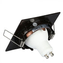 Встраиваемая рамка/светильник GU10, квадратная, регулируемое направление света, 80X80x25 мм, встраив. Ø74 мм, бронза, V-TAC