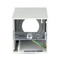 GU10 infälld ram/armatur, IP20, kvadratisk, vit/vit, 74 x 74 x 140 mm, max 35W, V-TAC