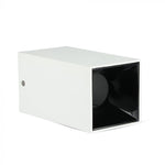 GU10 infälld ram/armatur, IP20, kvadratisk, vit/svart, 74 x 74 x 140 mm, max 35W, V-TAC
