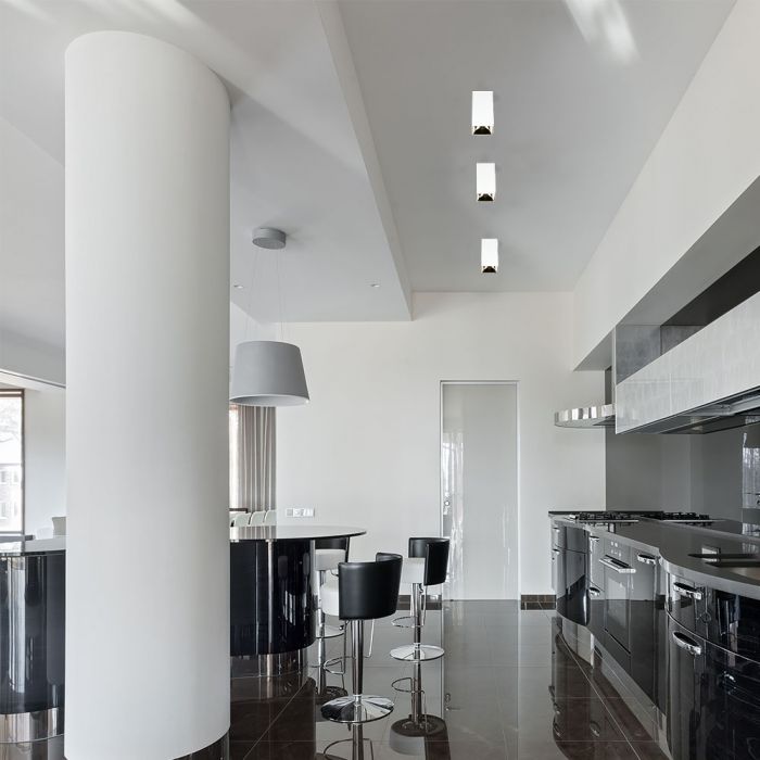 Встраиваемая рамка/светильник GU10, IP20, квадратная, белая/золотая, 74 x 74 x 140 мм, макс 35 Вт, V-TAC