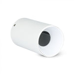GU10 virsapmetuma karkass/armatūra, IP20, apaļas formas, balts/balts,  Ø80x140mm,  max 35W, V-TAC