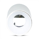 GU10 toppram/armatur, IP20, rund, vit/vit, Ø80x140mm, max 35W, V-TAC