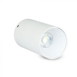 GU10 virsapmetuma karkass/armatūra, IP20, apaļas formas, balts/balts,  Ø80x140mm,  max 35W, V-TAC