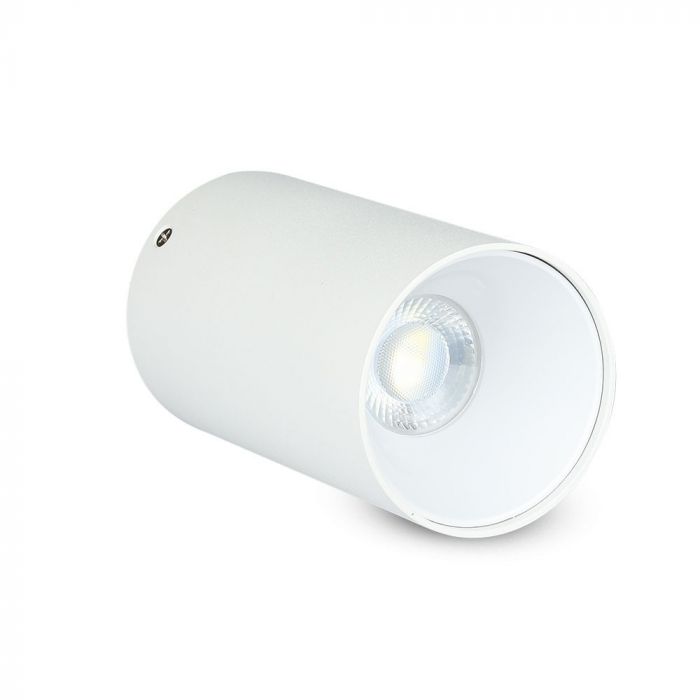 GU10 virsapmetuma karkass/armatūra, IP20, apaļas formas, balts/balts,  Ø80x140mm,  max 35W, V-TAC