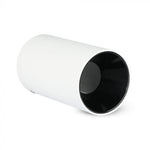 GU10 toppram/armatur, IP20, rund, vit/svart, Ø80x140mm, max 35W, V-TAC