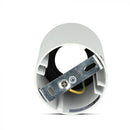 GU10 toppram/armatur, IP20, rund, vit/svart, Ø80x140mm, max 35W, V-TAC