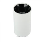 GU10 toppram/armatur, IP20, rund, vit/svart, Ø80x140mm, max 35W, V-TAC