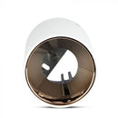 Верхняя рамка/светильник GU10, IP20, круглая, белый/розовое золото, Ø80x140 мм, макс 35 Вт, V-TAC