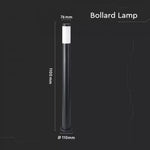 V-TAC pinnapealne valgusti 1xE27 LED-pirniga (pirn ei kuulu komplekti), must, IP44