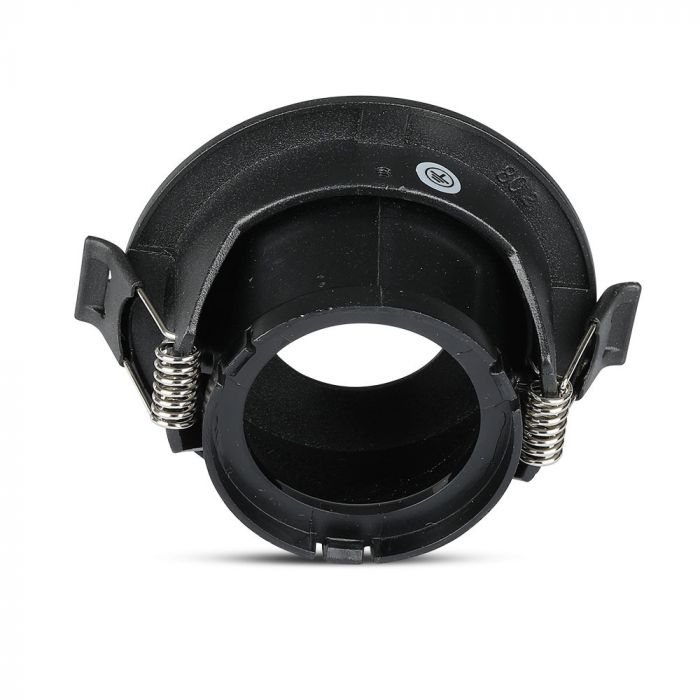 GU10 built-in frame/fixture, IP20, round shape, black/black, max 35W, V-TAC
