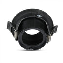 GU10 built-in frame/fixture, IP20, round shape, black/black, max 35W, V-TAC