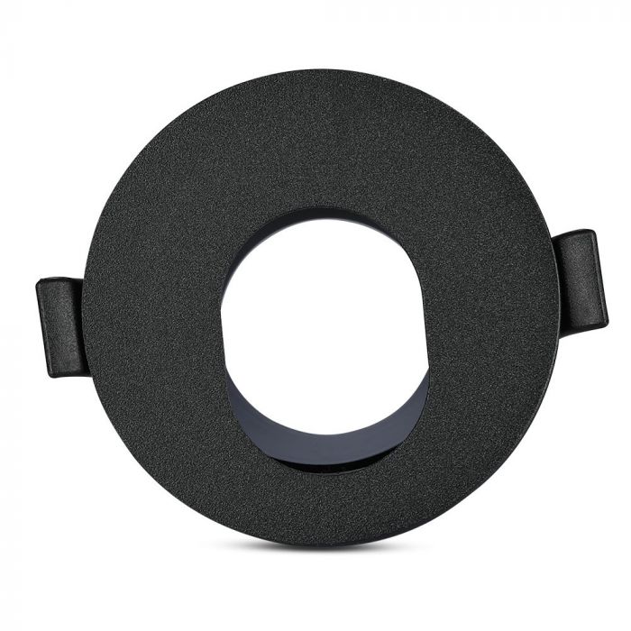 GU10 built-in frame/fixture, IP20, round shape, black/black, max 35W, V-TAC
