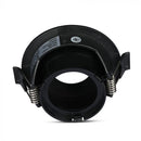 GU10 built-in frame/fixture, IP20, round shape, black/black, max 35W, V-TAC