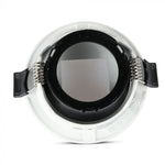 GU10 recessed frame/fixture, round, adjustable light direction, Ø83X40,7mm, recessed. Ø75mm, white/black, V-TAC