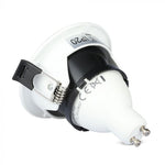 GU10 recessed frame/fixture, round, adjustable light direction, Ø83X40,7mm, recessed. Ø75mm, white/black, V-TAC