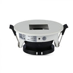 GU10 recessed frame/fixture, round, adjustable light direction, Ø83X40,7mm, recessed. Ø75mm, white/black, V-TAC
