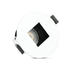 GU10 recessed frame/fixture, round, adjustable light direction, Ø83X40,7mm, recessed. Ø75mm, white/black, V-TAC