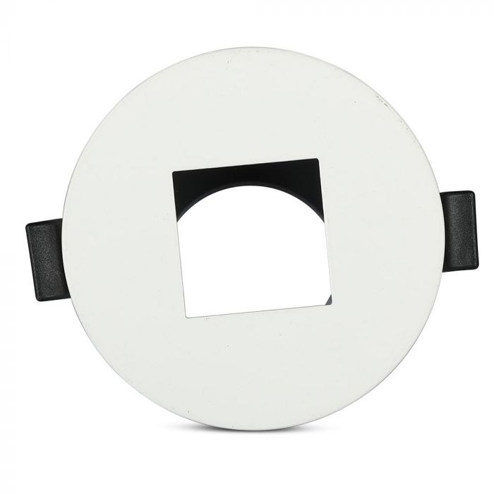 GU10 recessed frame/fixture, round, adjustable light direction, Ø83X40,7mm, recessed. Ø75mm, white/black, V-TAC