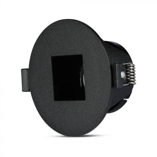 Встраиваемая рамка/светильник GU10, IP20, круглый, черный/черный, макс 35 Вт, V-TAC