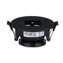 GU10 infälld ram/armatur, rund, justerbar ljusriktning, Ø83X40,7mm, infälld. Ø75mm, svart/svart, V-TAC