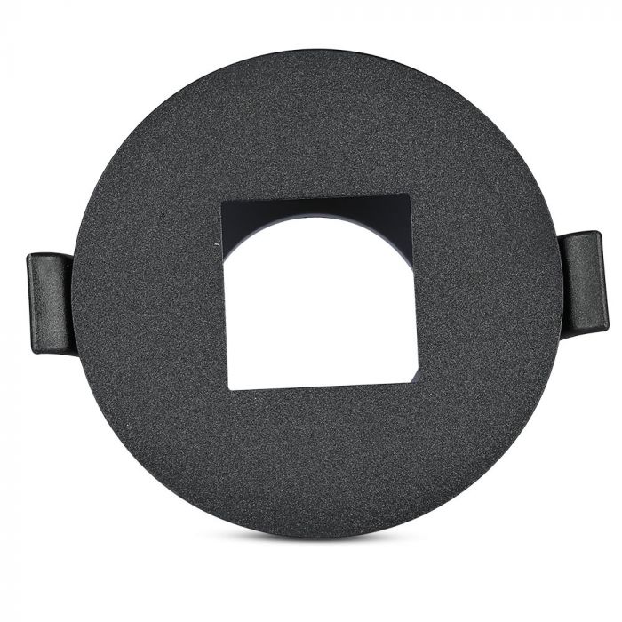 GU10 infälld ram/armatur, rund, justerbar ljusriktning, Ø83X40,7mm, infälld. Ø75mm, svart/svart, V-TAC
