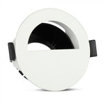 GU10 toppram/armatur, IP20, rund, vit/svart, Ø80x140mm, max 35W, V-TAC