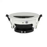 GU10 toppram/armatur, IP20, rund, vit/svart, Ø80x140mm, max 35W, V-TAC