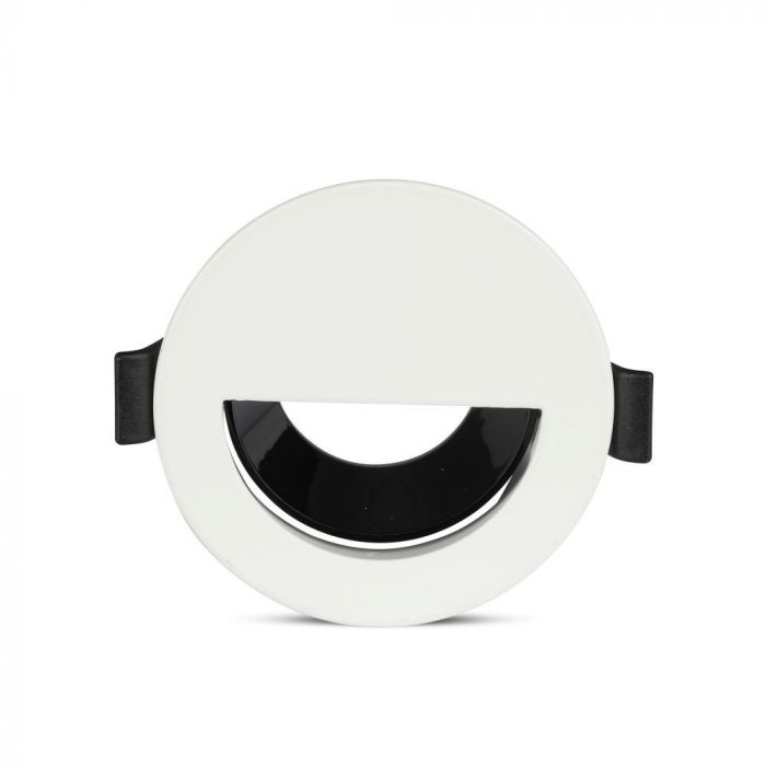 GU10 toppram/armatur, IP20, rund, vit/svart, Ø80x140mm, max 35W, V-TAC