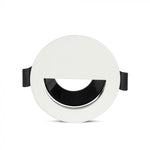 GU10 toppram/armatur, IP20, rund, vit/svart, Ø80x140mm, max 35W, V-TAC