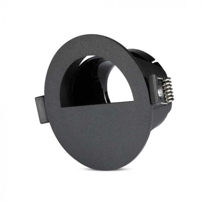 GU10 iebūvējams karkass/armatūra, IP20, apaļas formas, melns/melns, max 35W, V-TAC