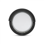 7W(400Lm) LED-fasadarmatur, IP65, V-TAC, rund, svart, varmvitt ljus 3000K
