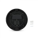 7W(400Lm) LED-fasadarmatur, IP65, V-TAC, rund, svart, varmvitt ljus 3000K