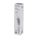 V-TAC Facade lampram med 1xE27 LED-lampor (glödlampor ingår ej), svart, IP44