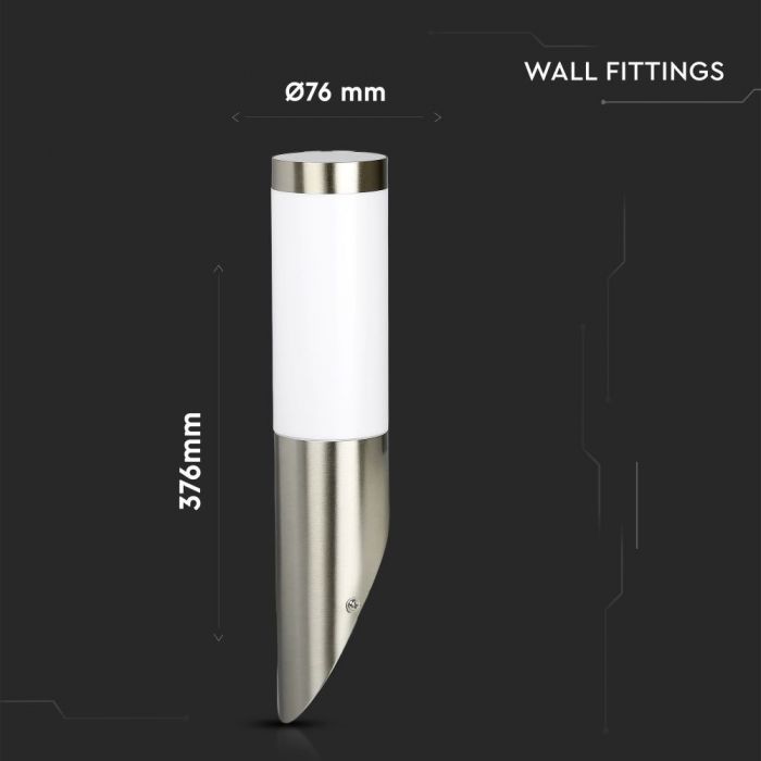 Facade lamp frame for E27 bulb, max 60W, bulb facing upwards, IP44, V-TAC