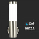 Fassaadilambi raam E27 pirnile, max 60W, pirn suunaga ülespoole, IP44, V-TAC