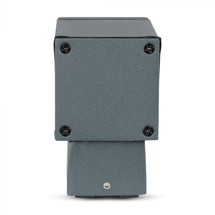 SUPERACTION_V-TAC Fasadlampram med 1xGU10LED-lampa (glödlampa ingår ej), mörkgrå, IP44