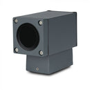 SUPERACTION_V-TAC Fasadlampram med 1xGU10LED-lampa (glödlampa ingår ej), mörkgrå, IP44