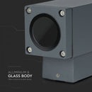 V-TAC Tvåvägs fasadlampram med 2xGU10 LED-lampor (glödlampor ingår ej), mörkgrå, IP44