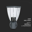 V-TAC fassaadilambi raam 1xE27 LED-pirniga (pirn ei kuulu komplekti), pirn suunaga ülespoole, matt must, IP44