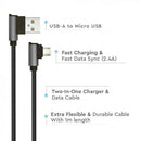 Кабель V-TAC MICRO USB 1 м 2,4 А черный