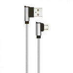 1m 2.4A V-TAC MICRO USB kabelis pelēks