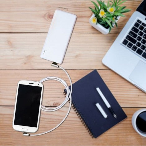 1m 2,4A V-TAC MICRO USB-kabel grå