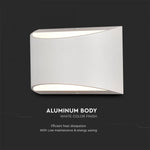 10W(800Lm) LED-fasadarmatur, vit, IP54, V-TAC, neutralvitt ljus 4000K