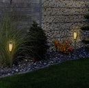 Komplekts 4 gab_LED solārais gaismeklis, montējams zemē, IP44, V-TAC, melns, 1.2V2/3xAAA NI-MH, silti balta gaisma 2200K