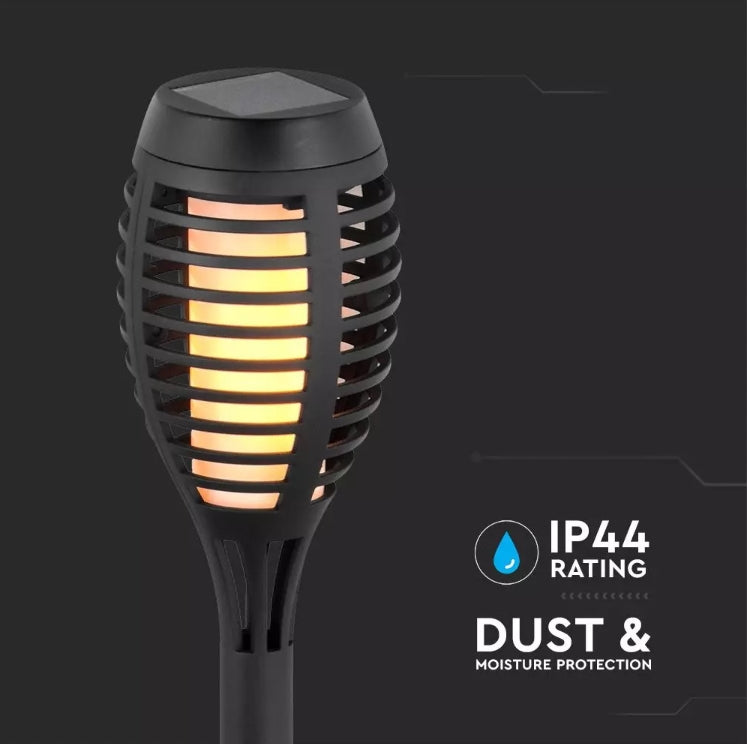 Комплект из 4 светодиодных солнечных светильников, крепление к земле, IP44, V-TAC, черный, 1,2V 2/3xAAA Ni-MH, теплый белый свет 2200K