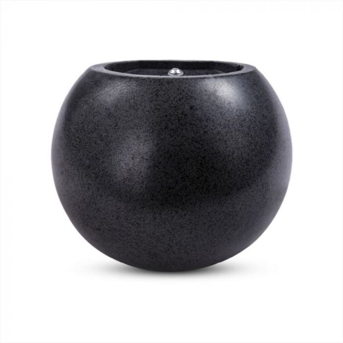 25W G9 LED V-TAC betona Sienas gaismeklis, tumši pelēks, apaļš, IP20