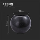 V-TAC G9 LED betoonist seinavalgusti, tumehall, ümmargune, IP20, MAX 25W