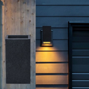 V-TAC G9 LED betona Sienas gaismeklis, tumši pelēks, kvadrāta, IP20, MAX 25W